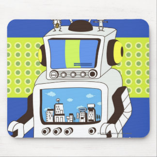 ロボットのクローズアップ マウスパッド