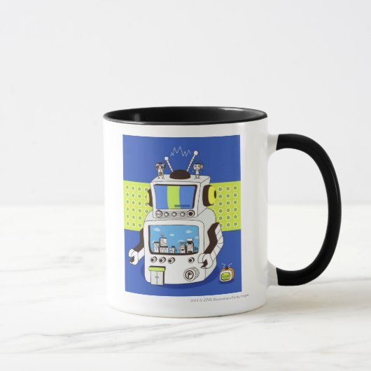 ロボットのクローズアップ マグカップ (右)