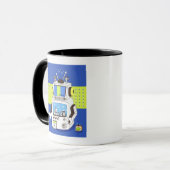 ロボットのクローズアップ マグカップ (正面左)