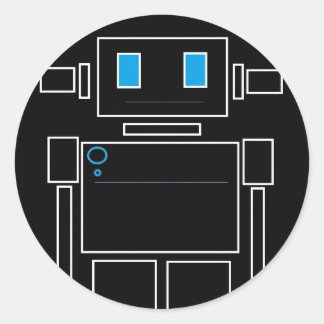 ロボットのシール ラウンドシール