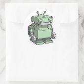 ロボットのシール（大） ラウンドシール (バッグ)