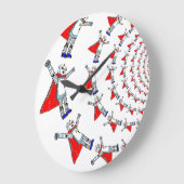 ロボットのスーパーヒーローウォールクロック ラージ壁時計 (傾斜)