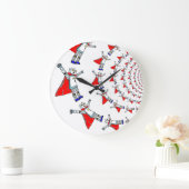 ロボットのスーパーヒーローウォールクロック ラージ壁時計 (ホーム)