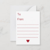 ロボットのバレンタイン – スクーター ノートカード (裏面)