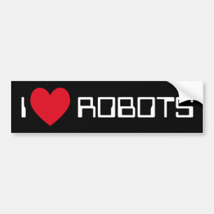 ロボットのバンパーステッカーが大好き バンパーステッカー