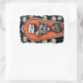 ロボットのミイラ怪獣 長方形シール (バッグ)