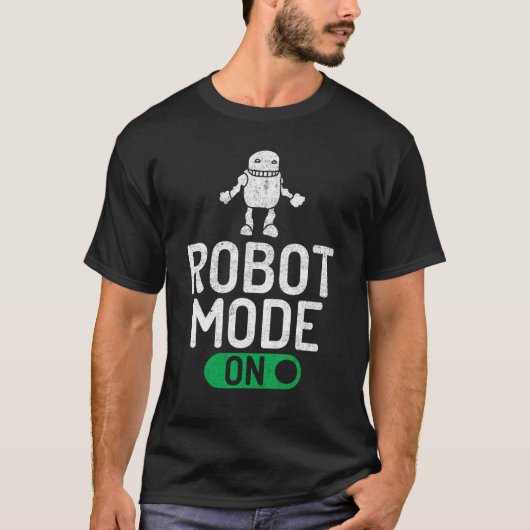ロボットのロボットモード Tシャツ (正面)