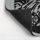 「ロボットの夢」 B&W抽象芸術アート マウスパッド (コーナー)