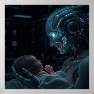 ロボットの女つる性はベビー ポスター