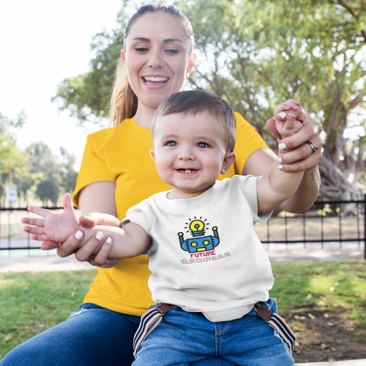 ロボットの子供 ベビーTシャツ