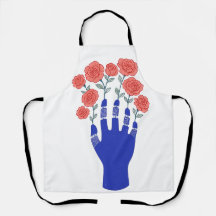 ロボットの手で咲くバラ作品