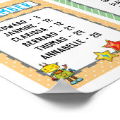 ロボットの教室誕生日ボードテーマ ポスター (角)