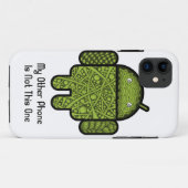 ロボットの気泡ドードルキャラクター™ Case-Mate iPhoneケース (裏面(横))
