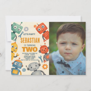 ロボットの第2の誕生日招待状（写真あり） 招待状