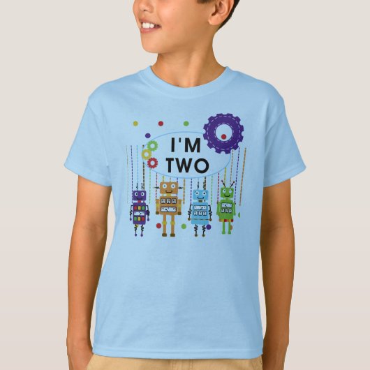 ロボットの第2誕生日Tシャツとギフト Tシャツ (正面)