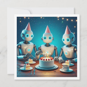 ロボットの誕生日と科学の誕生日に備えよう 招待状