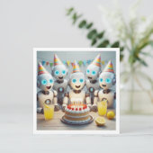 ロボットの誕生日と科学の誕生日に備えよう 招待状 (スタンド正面)