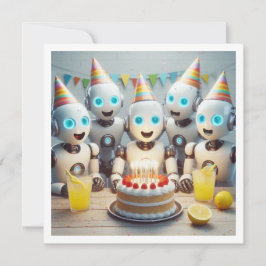 ロボットの誕生日と科学の誕生日に備えよう 招待状