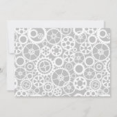 ロボットの誕生日パーティ招待 招待状 (裏面)