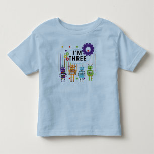 ロボットの誕生日Tシャツとギフト トドラーTシャツ