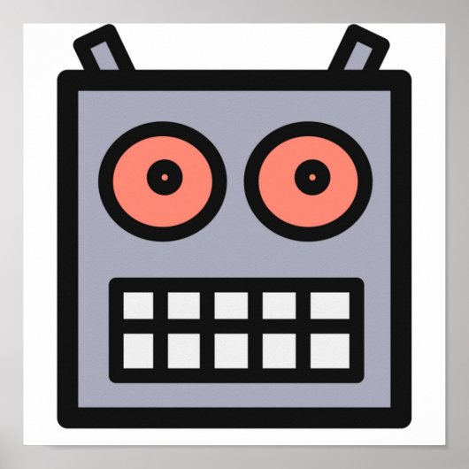 ロボットの頭 ポスター (正面)