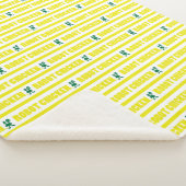 ロボットの鶏ストライプの柄 シェルパブランケット (3/4)