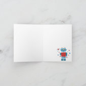 ロボットの2回目の誕生日に関するお知らせ サンキューカード (内部)