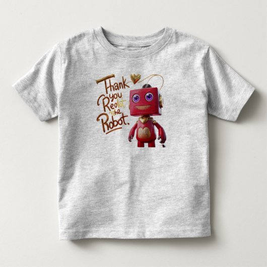 ロボットのRedbotに感謝 – Tシャツ (正面)