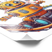 ロボットはおもしろいを持ちたい フォトプリント            (角)