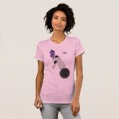 ロボットは少し心配しました Tシャツ (正面フル)