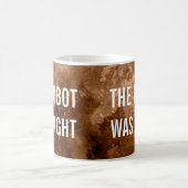 ロボットは正しいおもしろいコーヒーだった コーヒーマグカップ (中央)