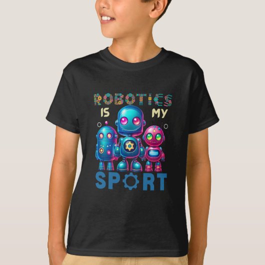 ロボットは私のスポーツのスウェットシャツ |ロボット Tシャツ (正面)