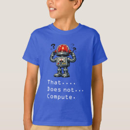 ロボットは計算しない ライト・オン・ダーク Tシャツ