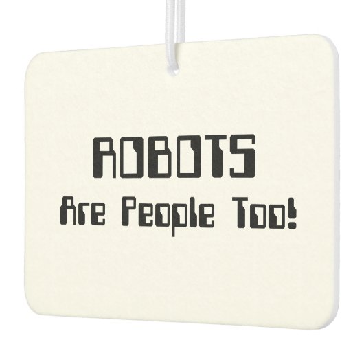 ロボットも人間だ! カーエアーフレッシュナー (左)