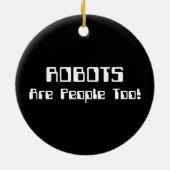 ロボットも人間だ! セラミックオーナメント (裏面)