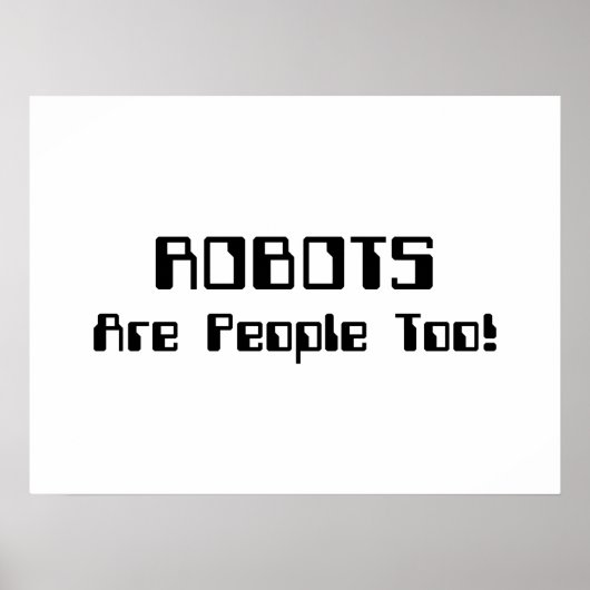 ロボットも人間だ！ ポスター (正面)