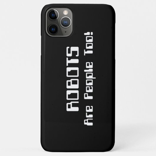 ロボットも人間だ! Case-Mate iPhoneケース (裏面)