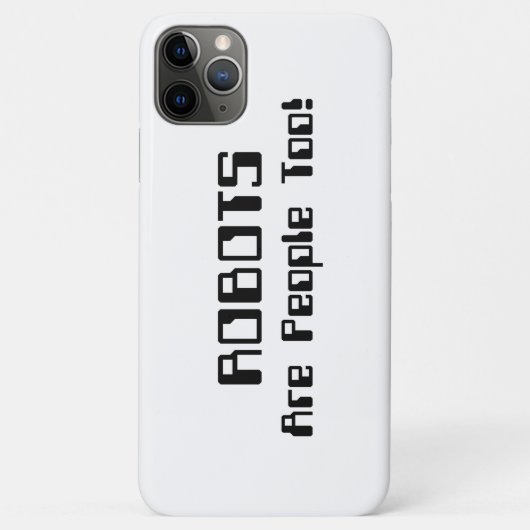 ロボットも人間だ! Case-Mate iPhoneケース (裏面)