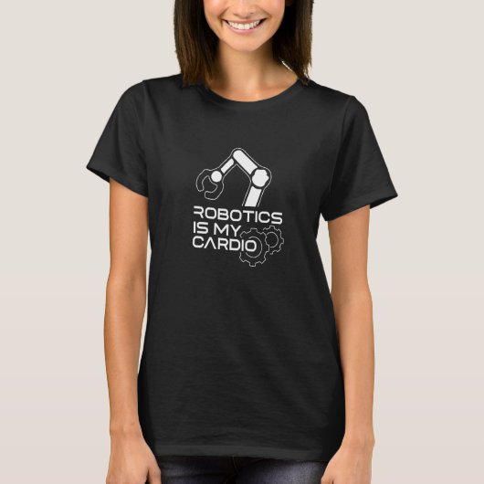 ロボットをカーディオ整備士ロボット Tシャツ (正面)