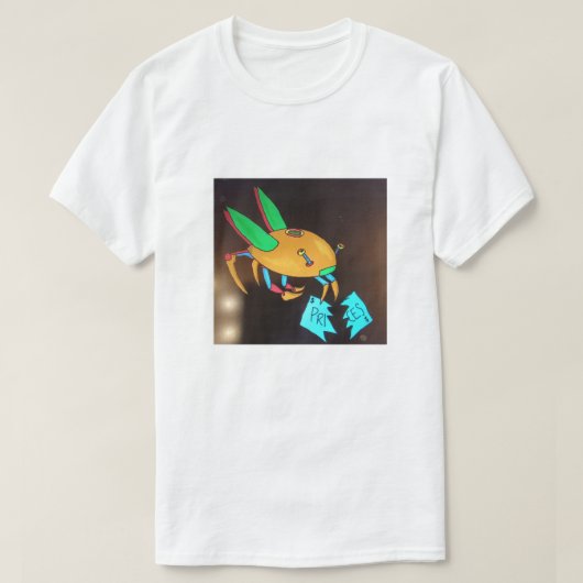 ロボットをスリリーにする Tシャツ (デザイン正面)