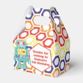 ロボットをテーマにしたパーティー フェイバーボックス (正面サイド)