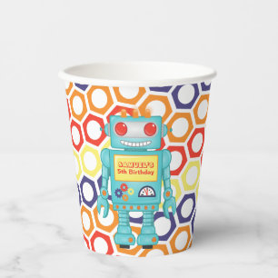ロボットをテーマにしたパーティー 紙コップ