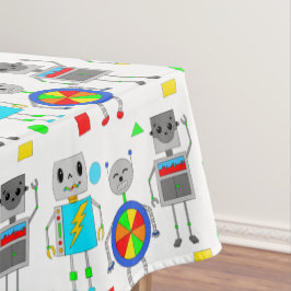 ロボットをテーマにした少年の誕生日パーティー テーブルクロス