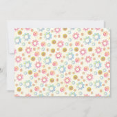 ロボットをテーマにした誕生日キッズパーティー感謝してい可愛い サンキューカード (裏面)