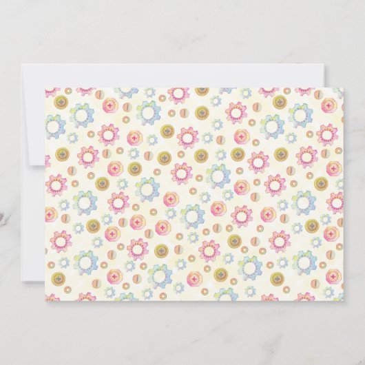 ロボットをテーマにした誕生日キッズパーティー感謝してい可愛い サンキューカード (裏面)