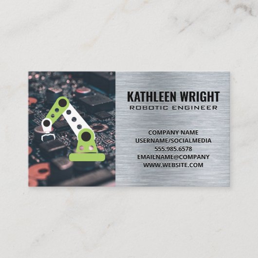 ロボットアーム | 技術 名刺 (正面)