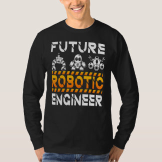 ロボットエンジニアリングキッズメンズウィメンズフューチャーロボット Tシャツ