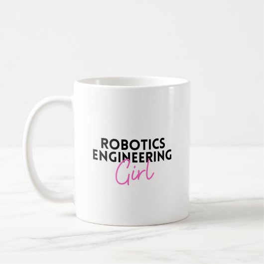 ロボットエンジニアリング女 コーヒーマグカップ (左)