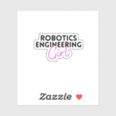ロボットエンジニアリング女 シール (シート)