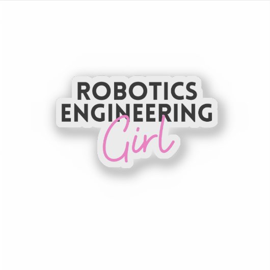 ロボットエンジニアリング女 シール (正面)